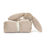 JELLYCAT - BASHFUL SILVER BUNNY BLANKIE