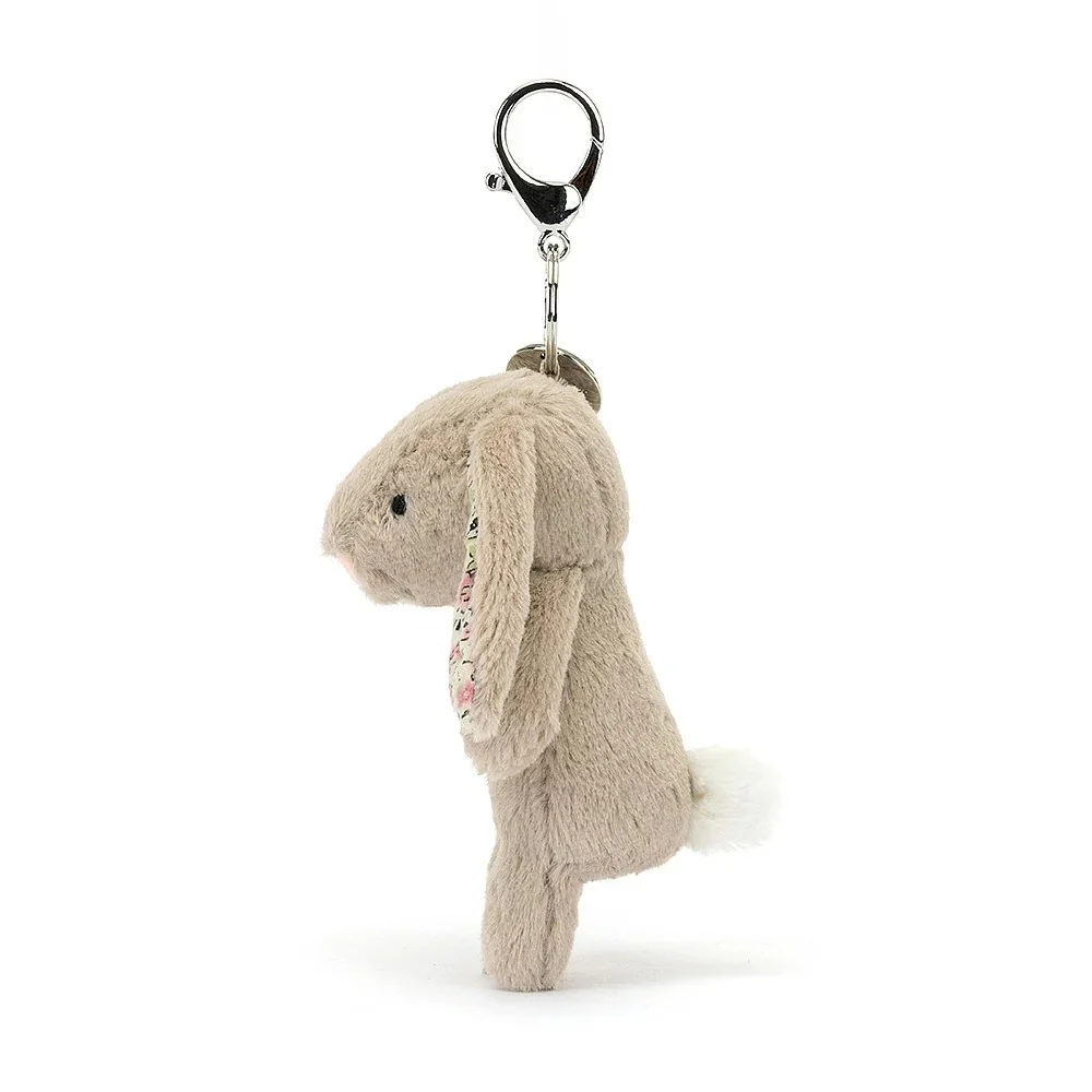 JELLYCAT - BASHFUL BLOSSOM BUNNY BEIGE BAG CHARM