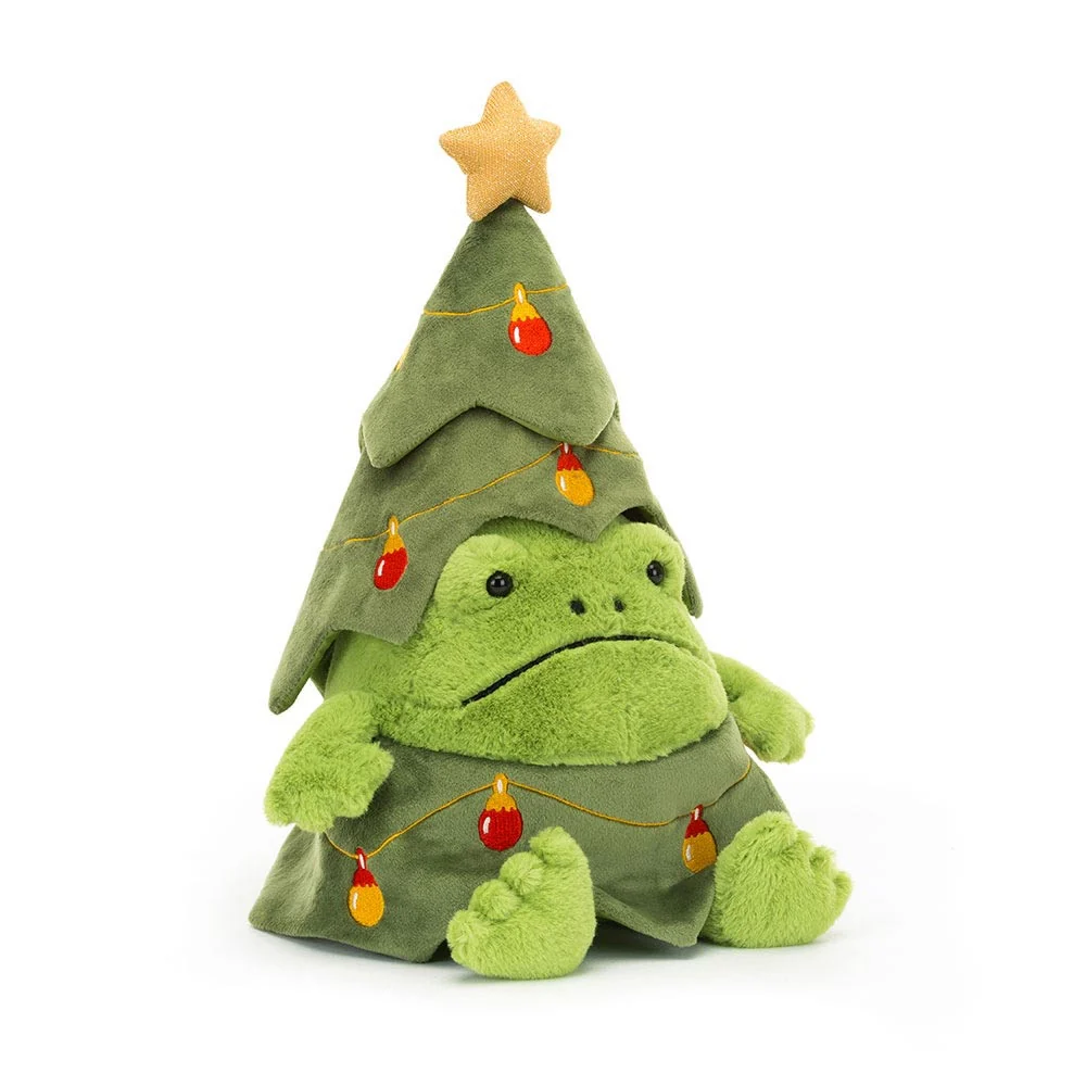 JELLYCAT - CHRISTMAS TREE RICKY RAIN FROG