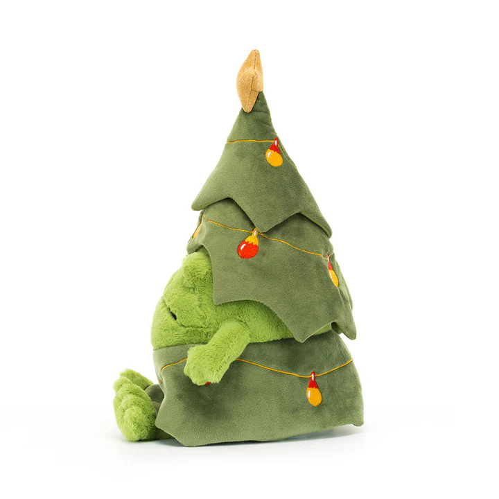 JELLYCAT - CHRISTMAS TREE RICKY RAIN FROG