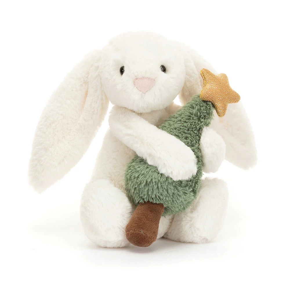 JELLYCAT - BASHFUL BUNNY WITH CHRISTMAS TREE