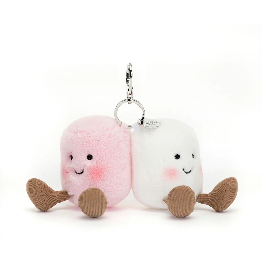 JELLYCAT - AMUSEABLE BAG CHARM | PAIR OF MARSHMALLOWS