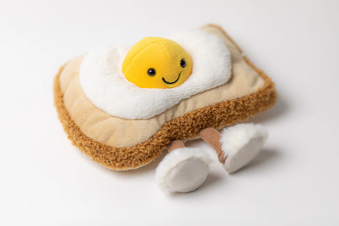 JELLYCAT - AMUSEABLES EGGLANTINE EGG ON TOAST