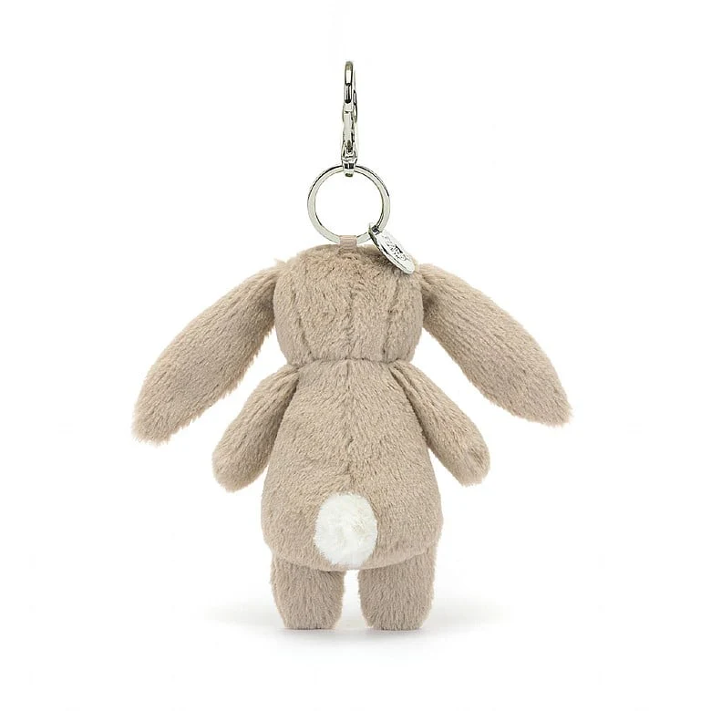 JELLYCAT - BLOSSOM BEIGE BUNNY 'PETAL' BAG CHARM