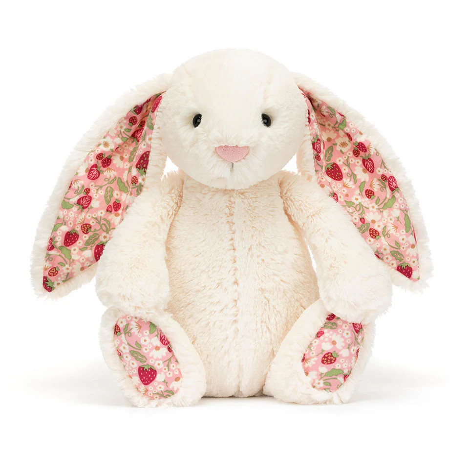 JELLYCAT - BASHFUL BLOSSOM CREAM BERRY BUNNY | ORIGINAL (MED)