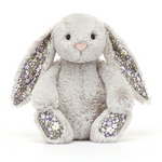 JELLYCAT - BASHFUL BLOSSOM | SILVER BUNNY BLOOM | ORIGINAL (MEDIUM)