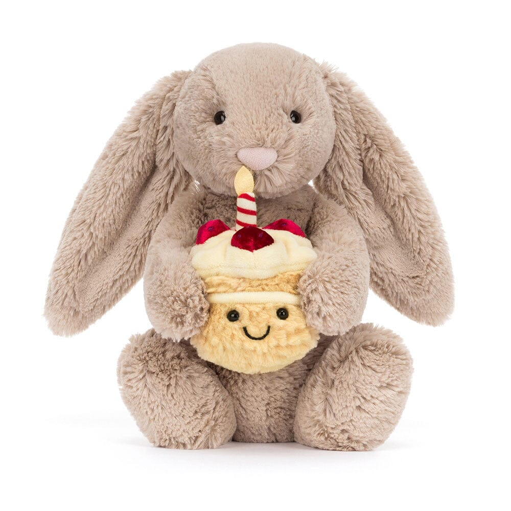 JELLYCAT - BASHFUL BEIGE BIRTHDAY BUNNY