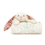 JELLYCAT - BLOSSOM CREAM BUNNY 'BERRY' BLANKIE