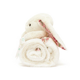 JELLYCAT - BLOSSOM CREAM BUNNY 'BERRY' BLANKIE