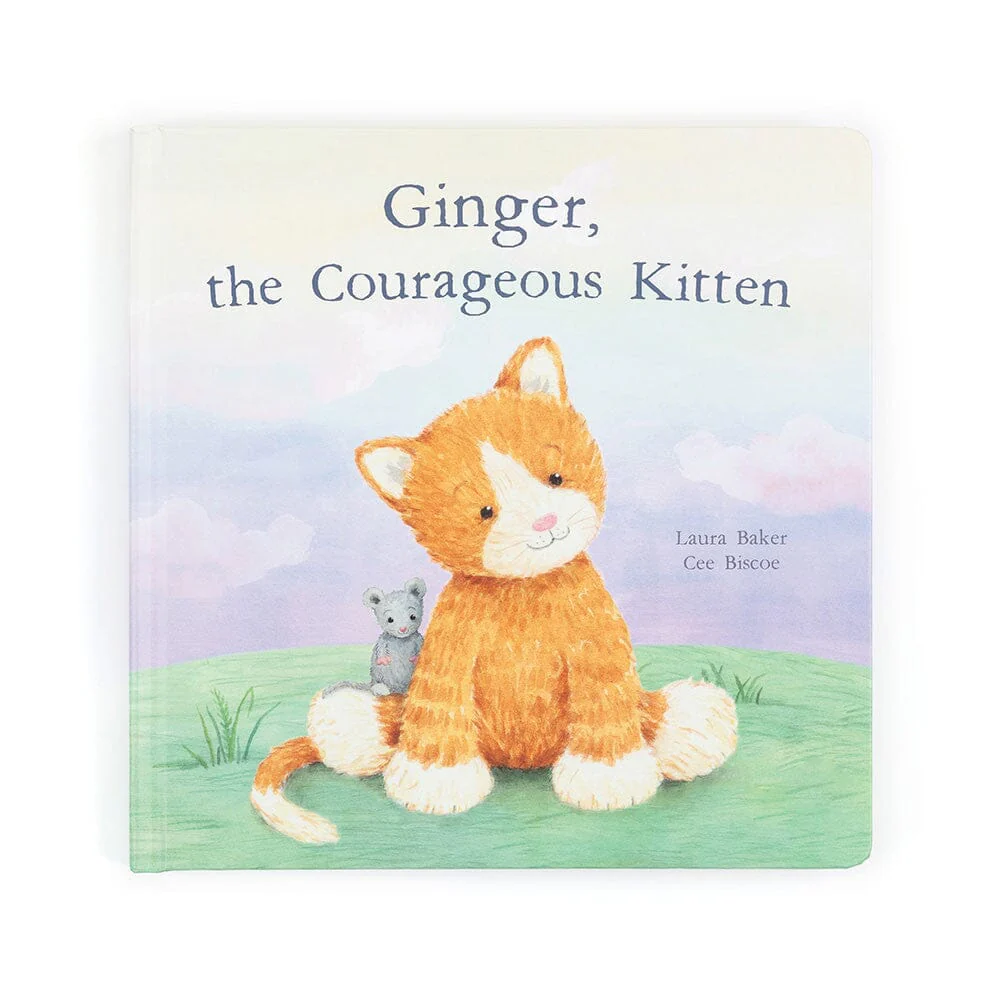 JELLYCAT - GINGER, THE COURAGEOUS KITTEN BOOK