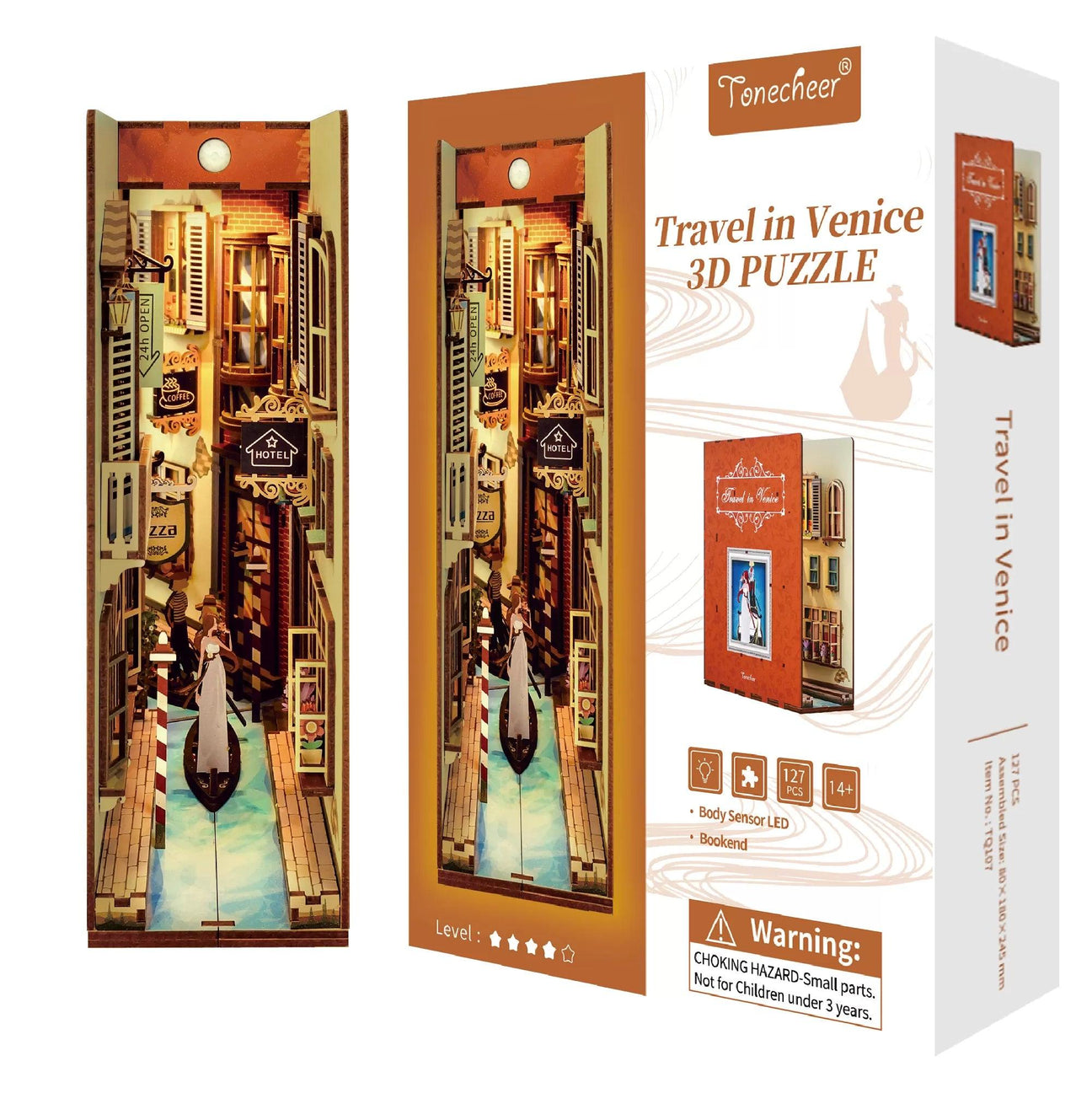 TONECHEER - BOOK NOOK 3D PUZZLE | TRAVEL IN VENICE