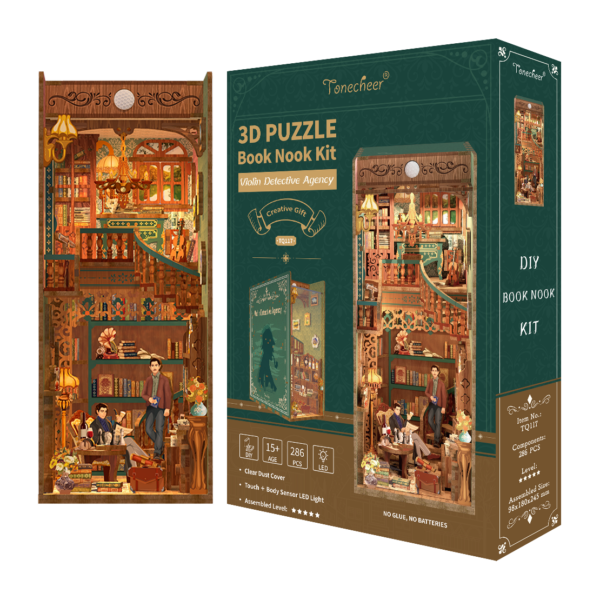 TONECHEER - BOOK NOOK 3D PUZZLE | VIOLIN DETECTIVE AGENCY