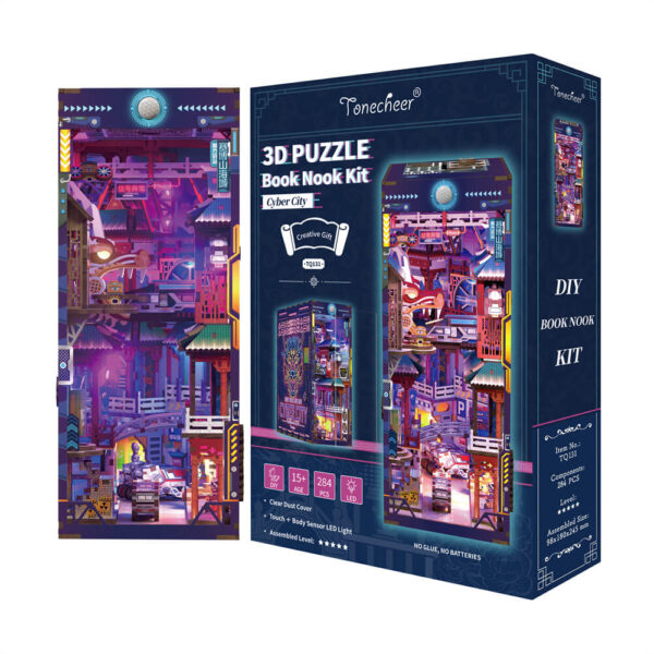 TONECHEER - BOOK NOOK 3D PUZZLE | CYBER CITY