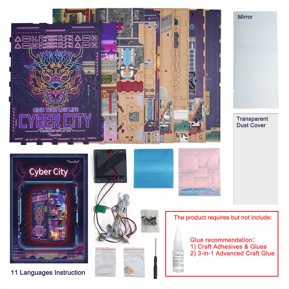 TONECHEER - BOOK NOOK 3D PUZZLE | CYBER CITY