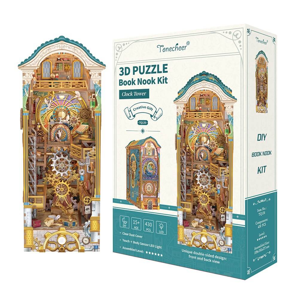 TONECHEER -  BOOK NOOK 3D PUZZLE | CLOCK TOWER
