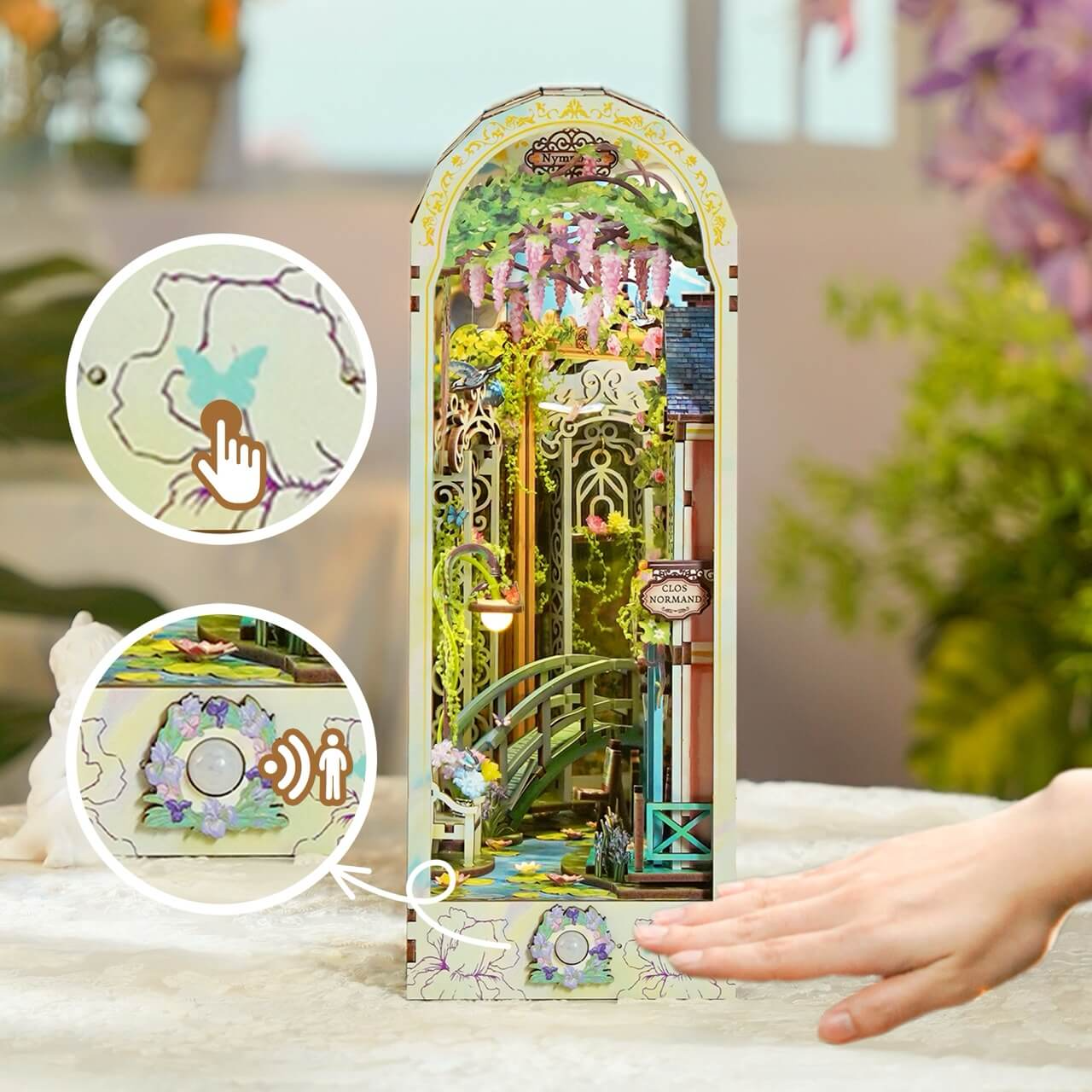 TONECHEER -  BOOK NOOK 3D PUZZLE | GIVERNY GARDEN