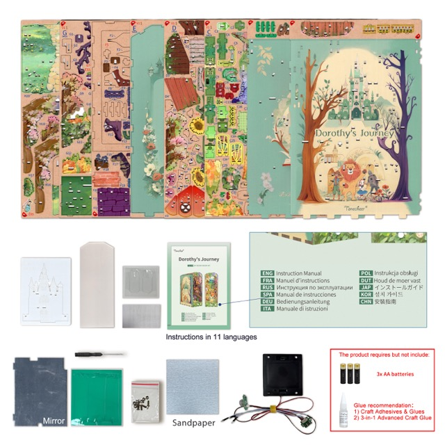 TONECHEER - BOOK NOOK 3D PUZZLE | DOROTHY'S JOURNEY
