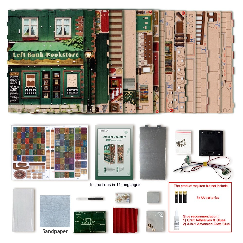 TONECHEER - BOOK NOOK 3D PUZZLE | LEFT BANK BOOKSTORE