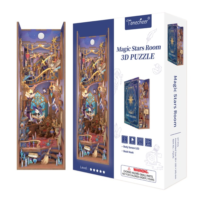 TONECHEER - BOOK NOOK 3D PUZZLE | MAGIC STARS ROOM