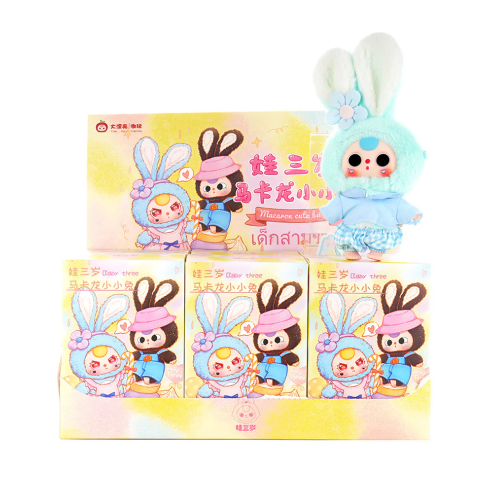 BABY THREE - MACARON CUTE BUNNY V2 PLUSH BLIND BOX
