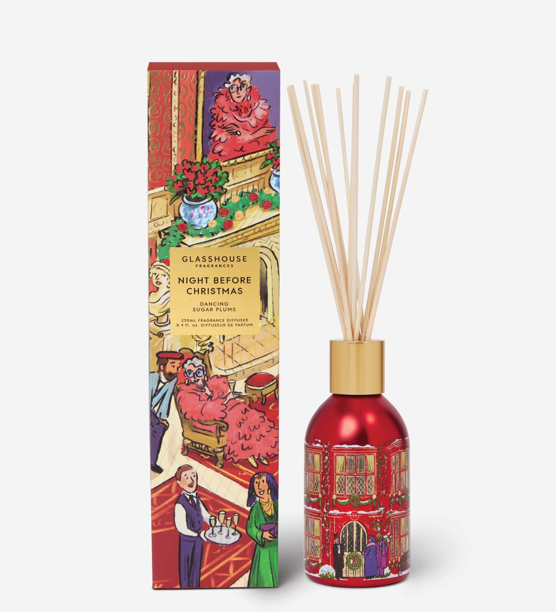 Glasshouse 250ml Christmas Diffuser Night Before Christmas