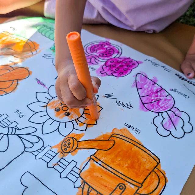 HEY DOODLE - CLASSIC COLOURING & DOODLE MAT | MY FIRST COLOURS