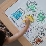 HEY DOODLE - CLASSIC COLOURING & DOODLE MAT | MY FIRST SHAPES