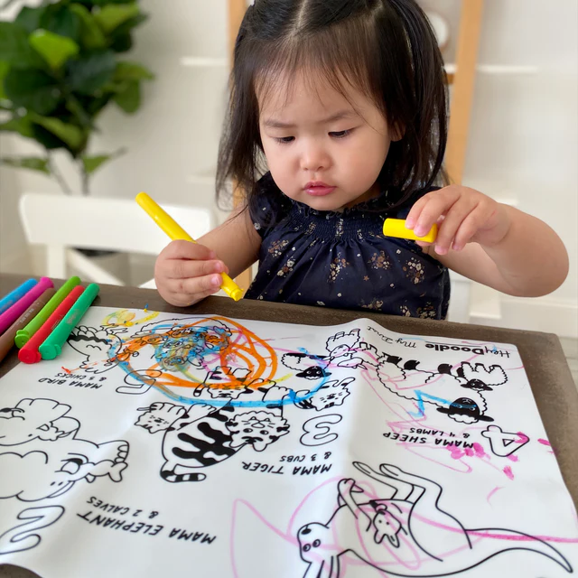 HEY DOODLE - CLASSIC COLOURING & DOODLE MAT | MY FIRST COUNTING