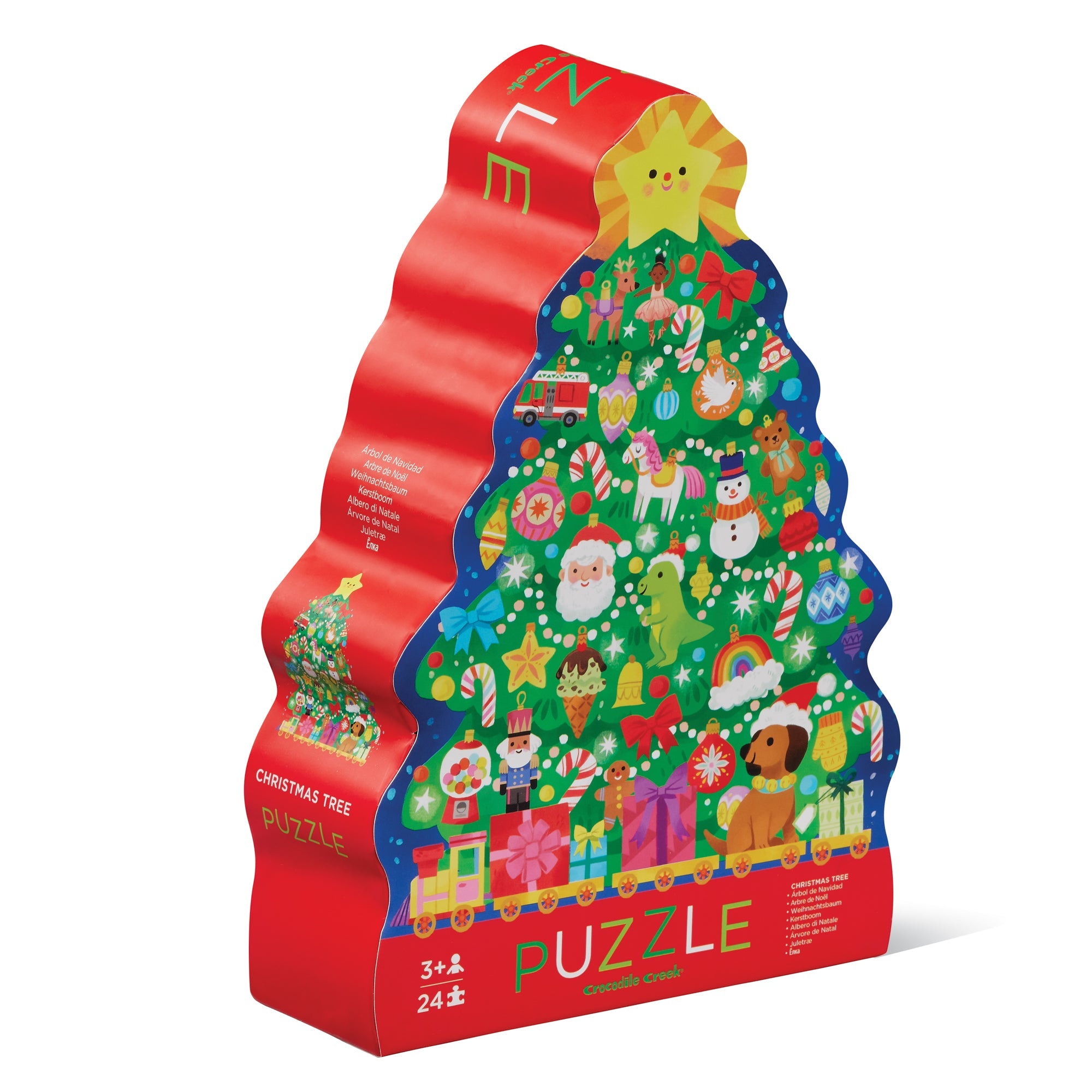 CROCODILE CREEK - CLASSIC FLOOR PUZZLE 24 PC | CHRISTMAS TREE