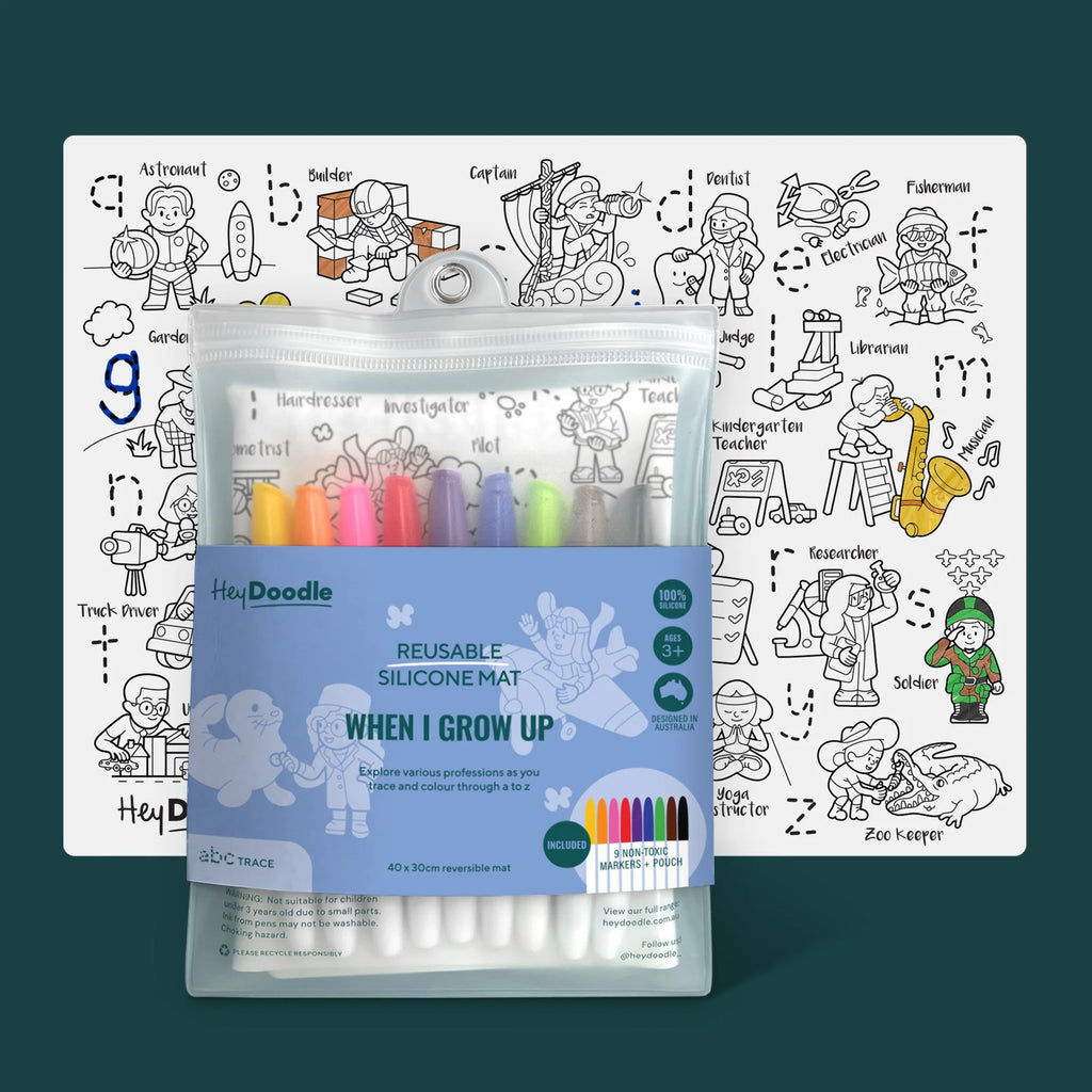 HEY DOODLE - REUSEABLE SILCONE MAT | WHEN I GROW UP