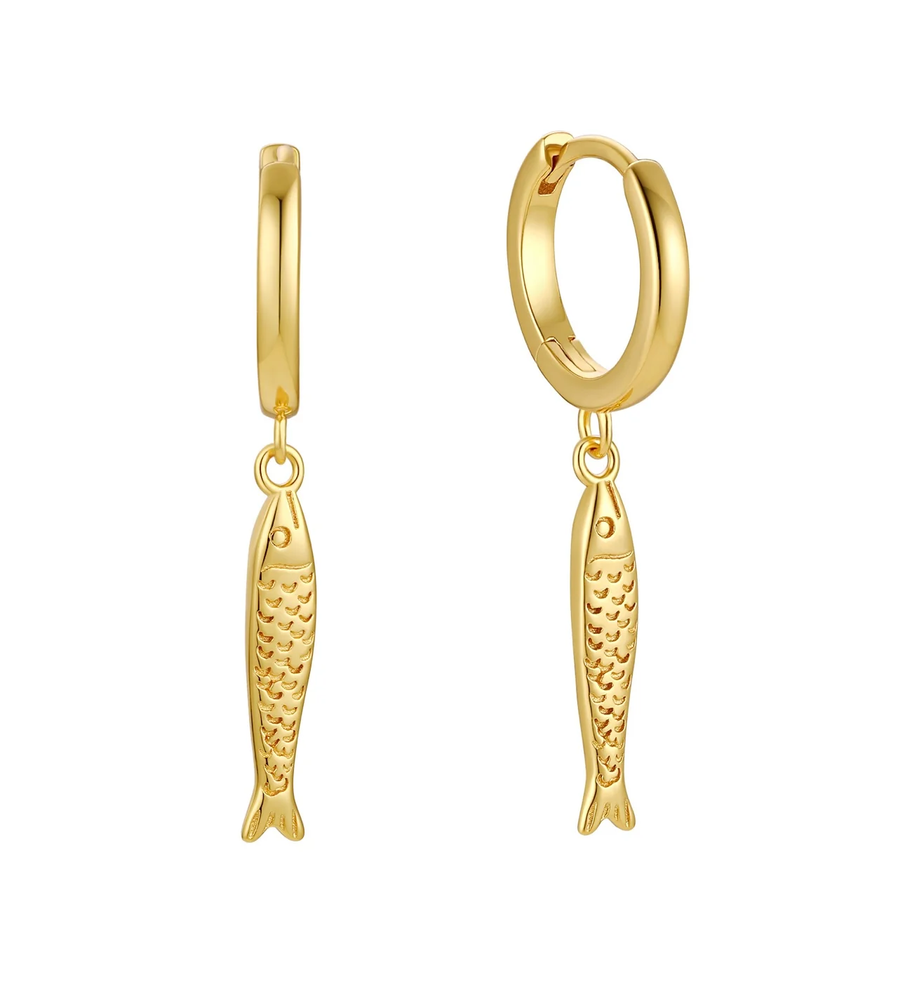 MTL - SARDINE HOOPS | 18K GOLD VERMEIL