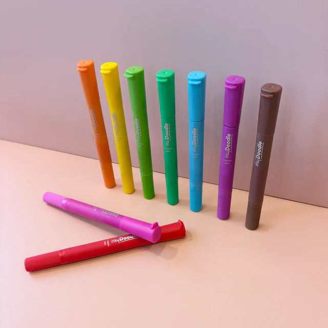HEY DOODLE - WASHABLE CRAYON PENS