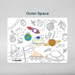HEY DOODLE - CLASSIC COLOURING & DOODLE MAT | OUTER SPACE