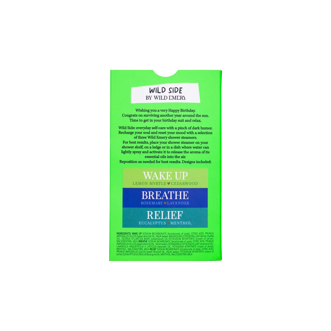 WILD EMERY - HAPPY F**KING BIRTHDAY SHOWER STEAMER THREE PACK