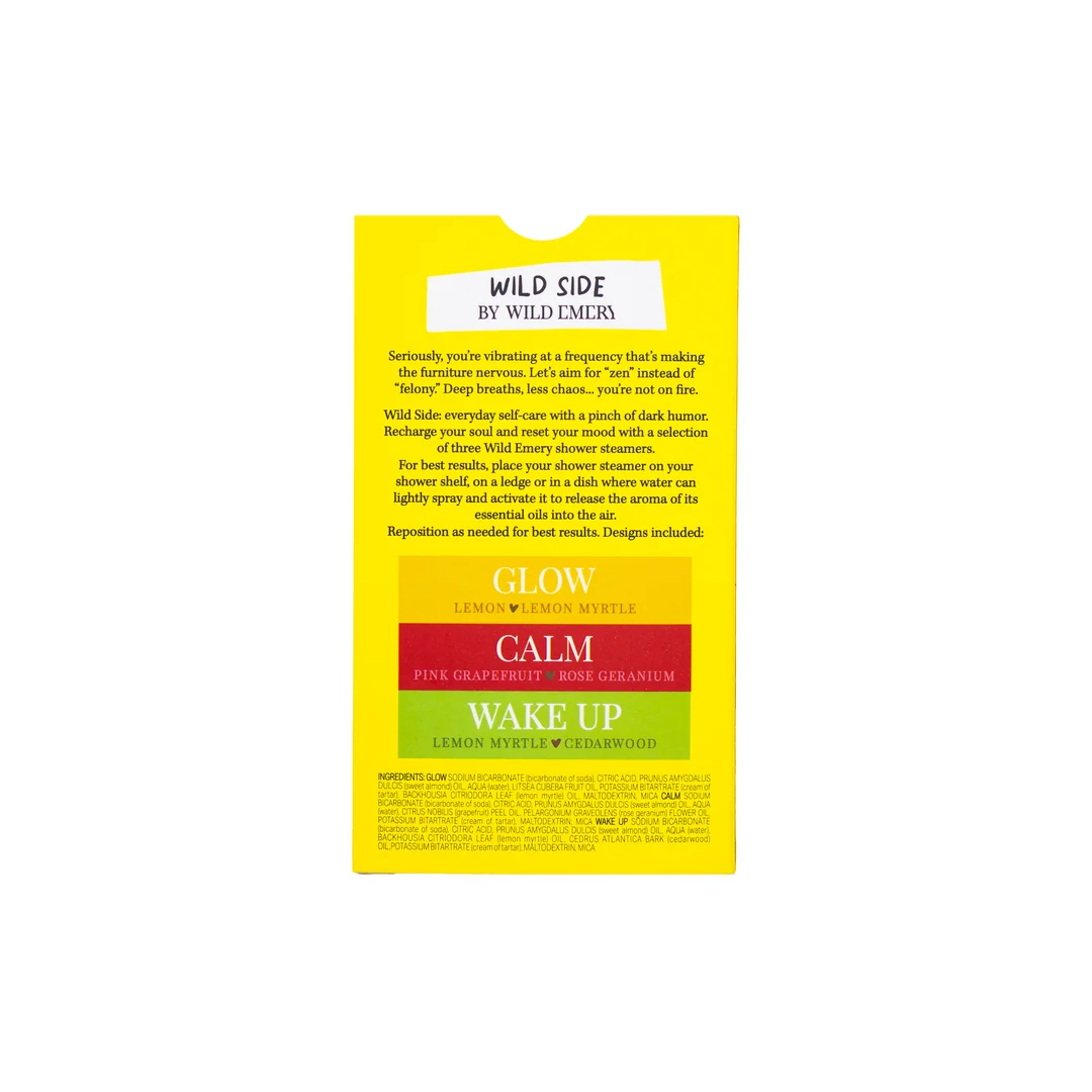 WILD EMERY - TIME TO CALM THE F**K DOWN SHOWER STEAMER THREE PACK
