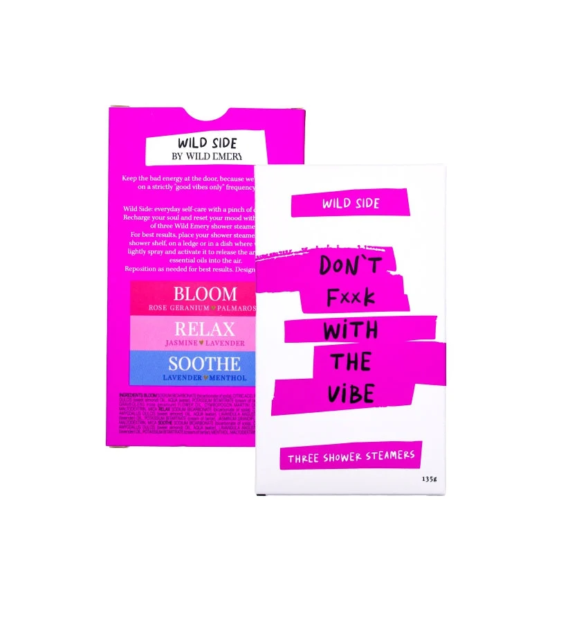 WILD EMERY - DON'T F**K WITH THE VIBE | SHOWER STEAMER THREE PACK