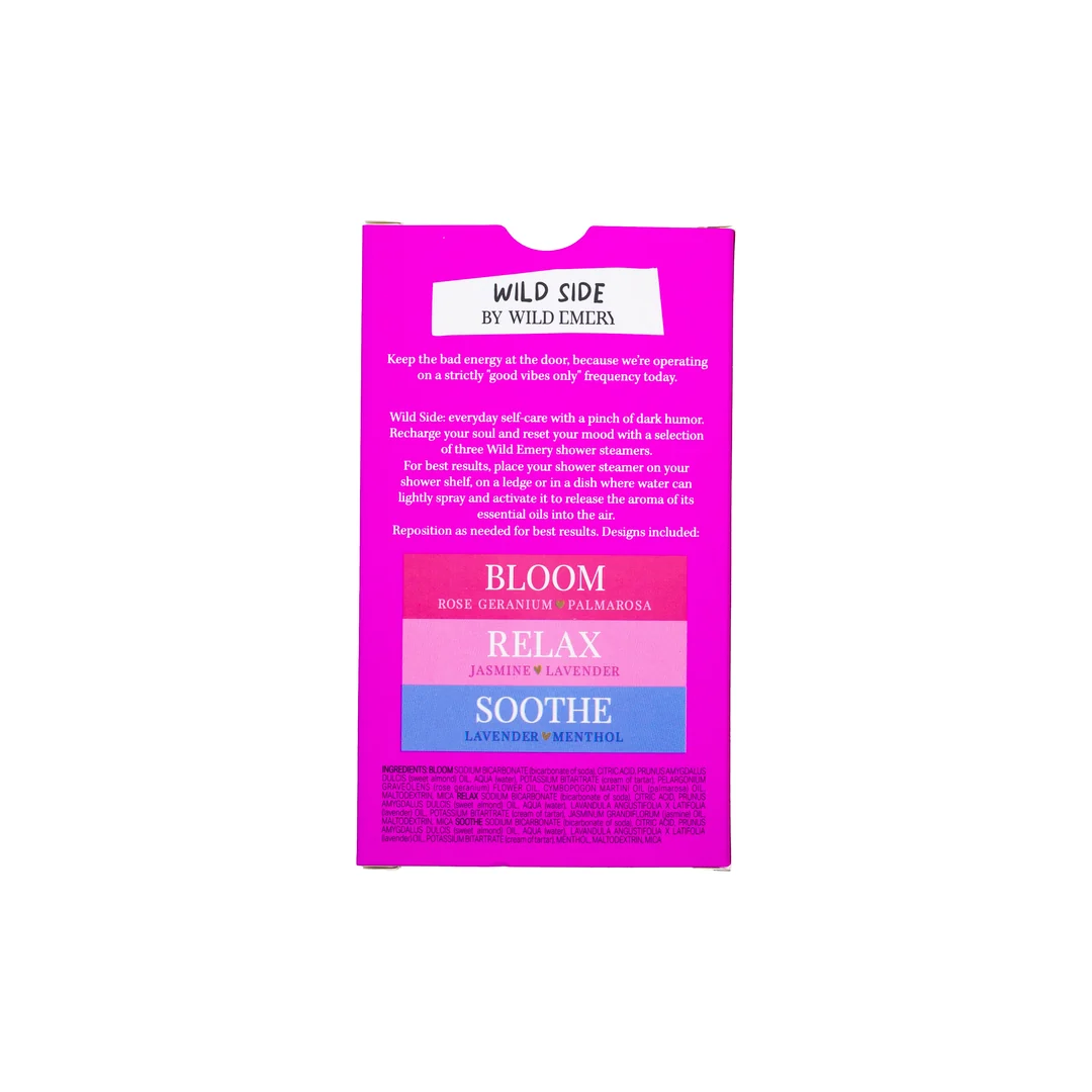 WILD EMERY - DON'T F**K WITH THE VIBE | SHOWER STEAMER THREE PACK