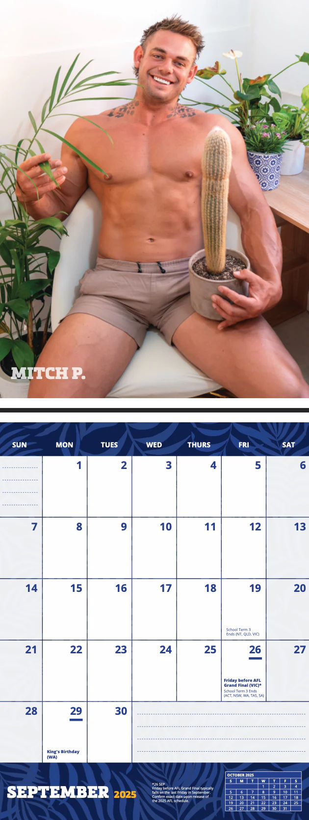 AUSTRALIAN TRADIE CALENDAR - PLANT EDITION