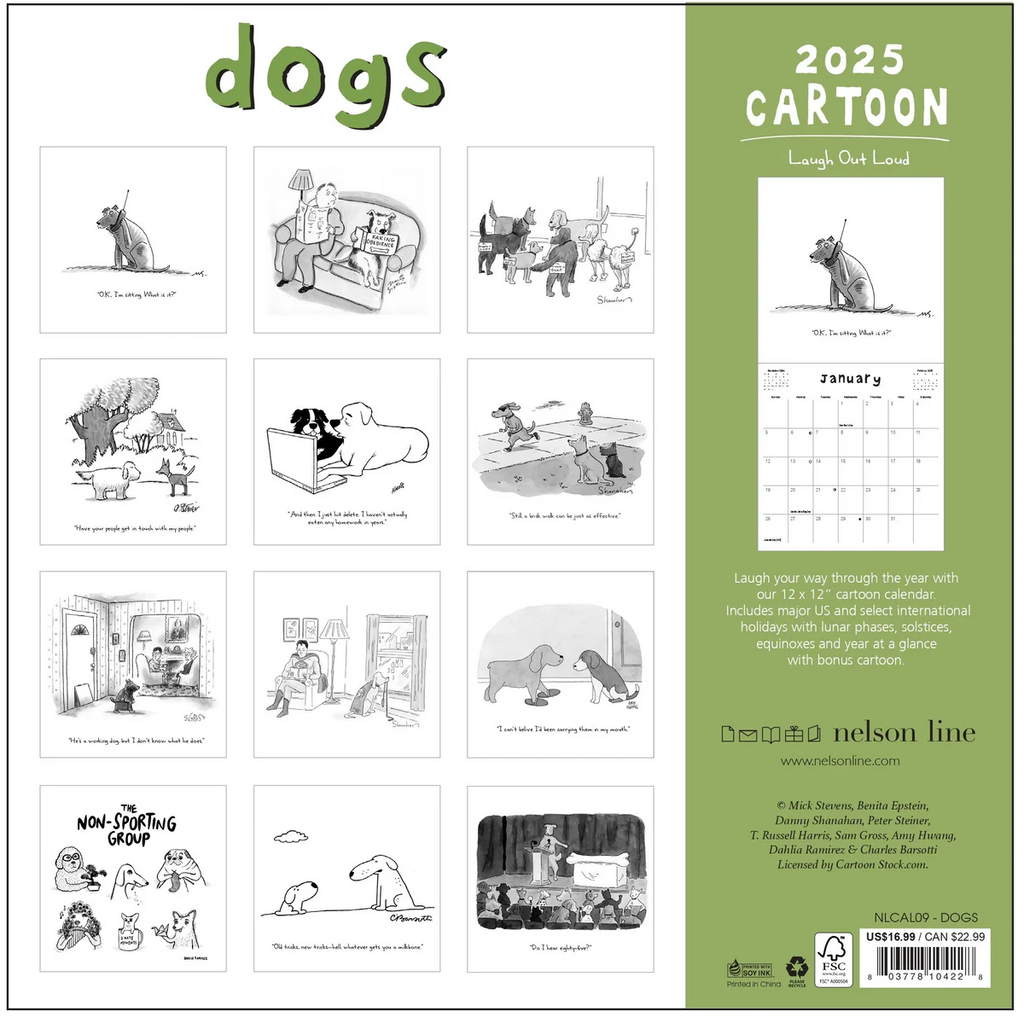 NEW YORKER - 2025 DOGS | SQUARE WALL CALENDAR