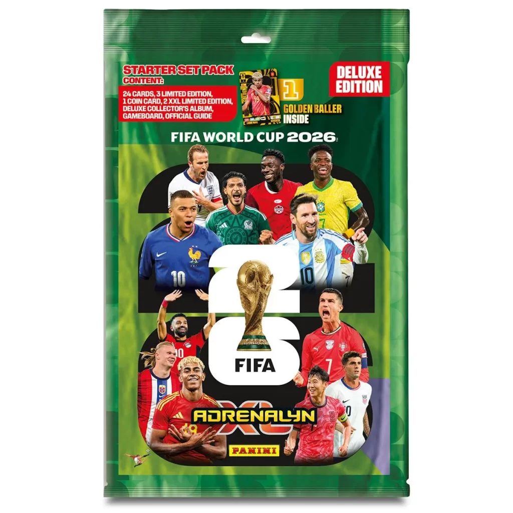 PANINI - 2026 FIFA WORLD CUP | ADRENALYN CARD STARTER PACK DELUXE VERSION 