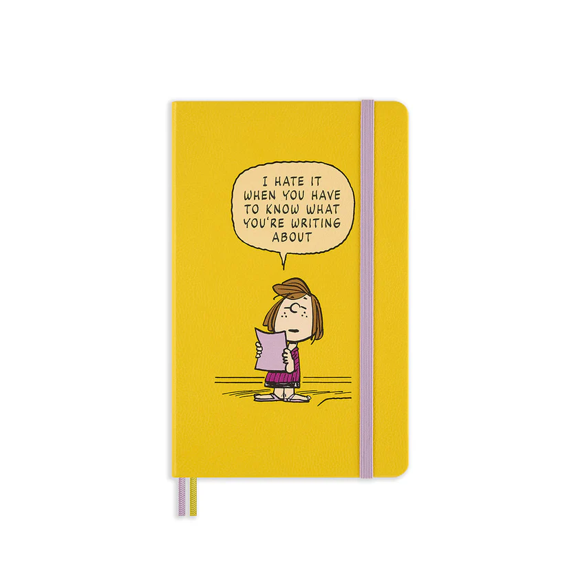 MOLESKINE - PEPPERMINT PATTY PEANUTS LIMITED EDITION NOTEBOOK | YELLOW | LARGE