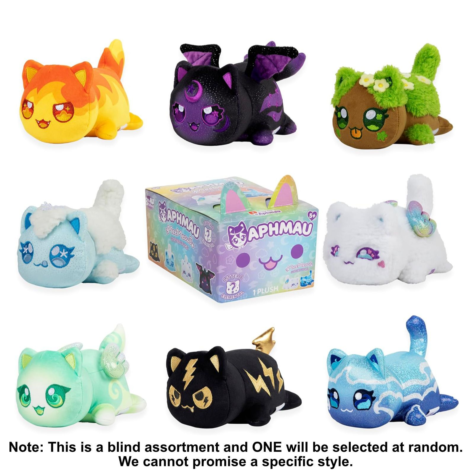 APHMAU - MEE MEOWS | MEEMEOWS LITTER 8 ELEMENTAL 6" MYSTERY PLUSH BLIND BOX