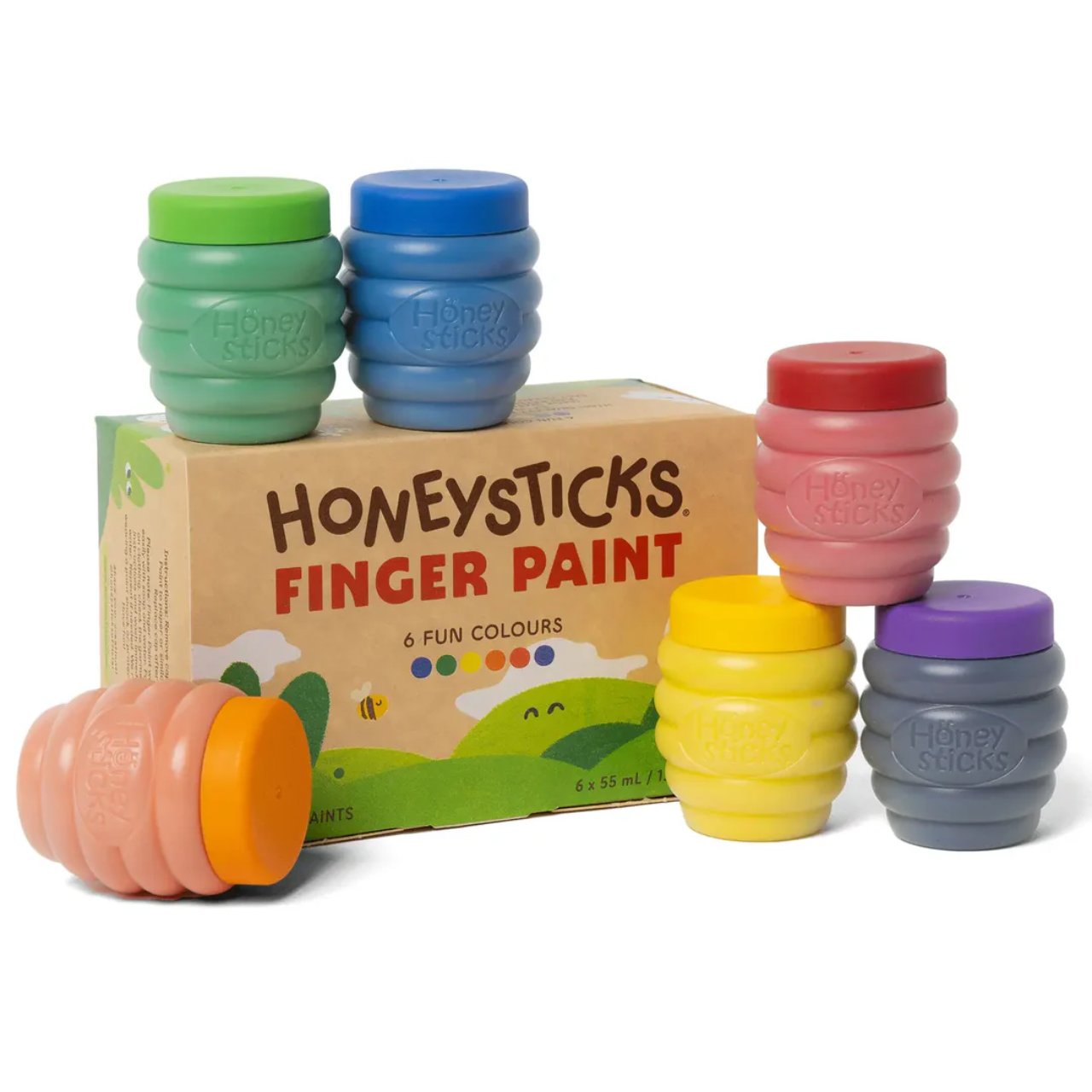 HONEYSTICKS -  FINGER PAINTS 6 PACK 