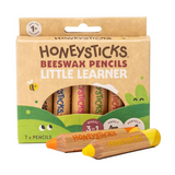 HONEYSTICKS - 3-IN-1 BEESWAX PENCILS LITTLE LEARNERS 7PK