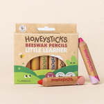 HONEYSTICKS - 3-IN-1 BEESWAX PENCILS LITTLE LEARNERS 7PK