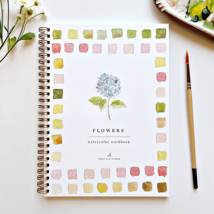 EMILY LEX STUDIO - WATERCOLOUR WORKBOOK | FLOWERS