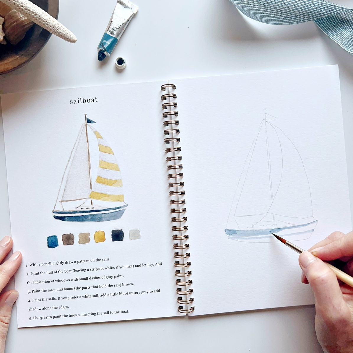 EMILY LEX STUDIO - WATERCOLOUR WORKBOOK | SEASIDE