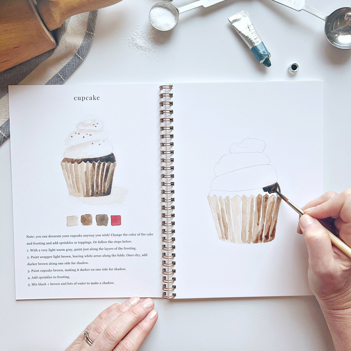 EMILY LEX STUDIO - WATERCOLOUR WORKBOOK | BAKING