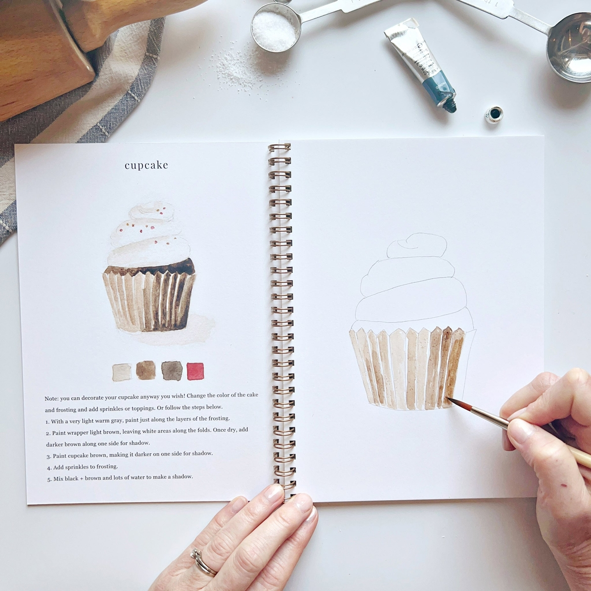 EMILY LEX STUDIO - WATERCOLOUR WORKBOOK | BAKING