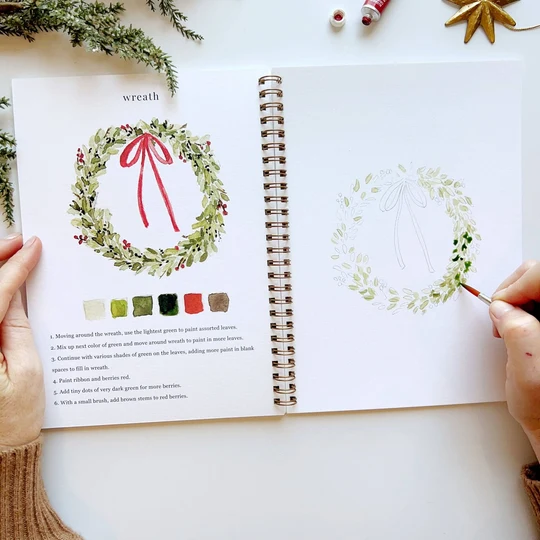EMILY LEX STUDIO - WATERCOLOUR WORKBOOK | CHRISTMAS